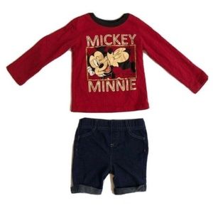 Disney & Kids Komer Girl Jeans Blue + T-Shirt 2T